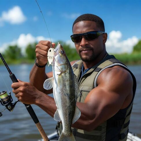 2Pcs Mini Glide Bait for Bass Fishing,Vibration Attracts Fish Realistic Slow Sinking Multi-Jointed Swimbait,Freshwater Saltwater Swimbait Fishing Lures,Amazing Fishing Gear Gifts for Family Friend in Kuwait