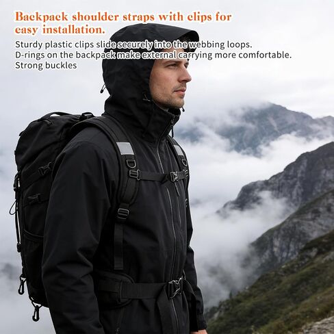 Backpack Straps Padded Bag Shoulder Strap Adjustable Beach Chair Backpack Sprayer Straps Replacement with Ring Buckle for Beach Camping Folding Chairs in Kuwait