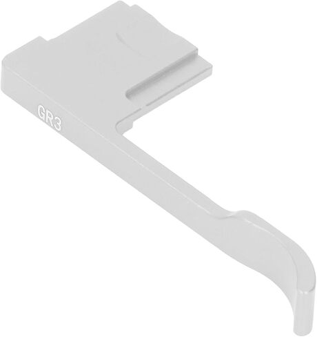 Camera Thumb Grip, Ergonomic Aluminium Alloy Handgrip, Hot Shoe Mount for GR III and GR IIIX, Lightweight and Practical Design, 1 x Unit (Silver) in Kuwait