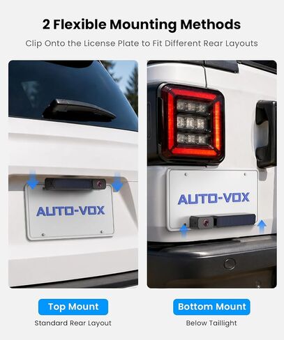 AUTO-VOX Solar Wireless Backup Camera: 1-Minute No-Drill Installation in Saudi Arabia