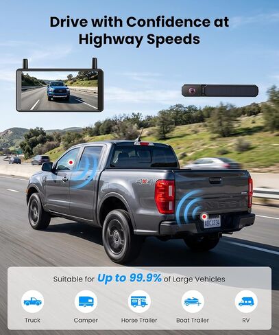 AUTO-VOX Solar Wireless Backup Camera: 1-Minute No-Drill Installation in Saudi Arabia