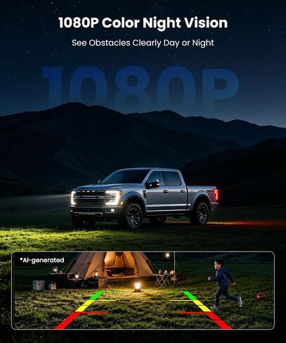 AUTO-VOX Solar Wireless Backup Camera: 1-Minute No-Drill Installation in Saudi Arabia