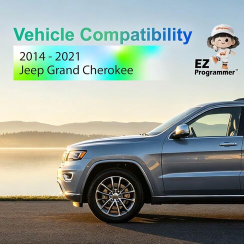 Replacement for 2014-2021 Jeep Grand Cherokee M3N40821302 Key Fob Pro in Kuwait