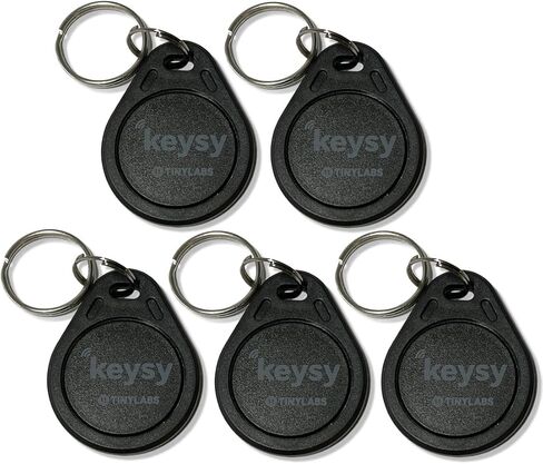 Keysy Rewritable RFID Key Fobs (5-Pack, Black) in Saudi Arabia