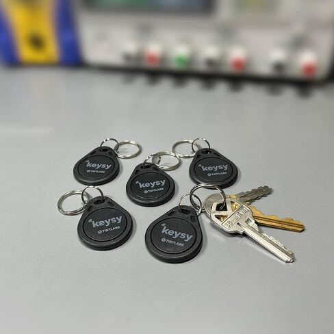 Keysy Rewritable RFID Key Fobs (5-Pack, Black) in Saudi Arabia