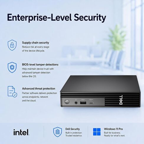 Dell Pro Micro QCM1250 Desktop, Intel Ultra 5 235T, 32GB DDR5 RAM, 1TB SSD in Kuwait