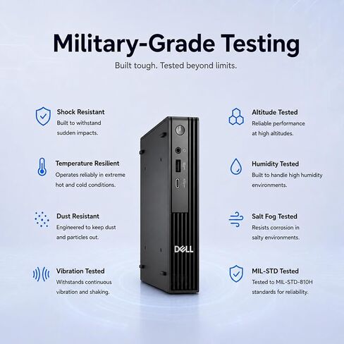 Dell Pro Micro QCM1250 Desktop, Intel Ultra 5 235T, 32GB DDR5 RAM, 1TB SSD in Kuwait