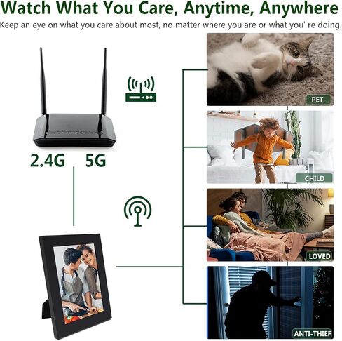 Security Camera, Hidden Spy Camera Photo Frame, WiFi Nanny Cam in Kuwait