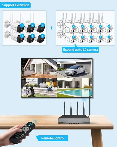 (2026 Update) 5MP Wireless WiFi Outdoor Security Camera System in Kuwait