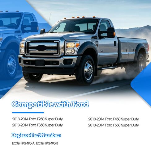 Rear View Backup Reverse Camera Compatible with Ford F250 F350 F450 F550 Super Duty 2013 2014, Safety Parking Back Up Assist Camera Replace Number EC3Z-19G490-A in Kuwait