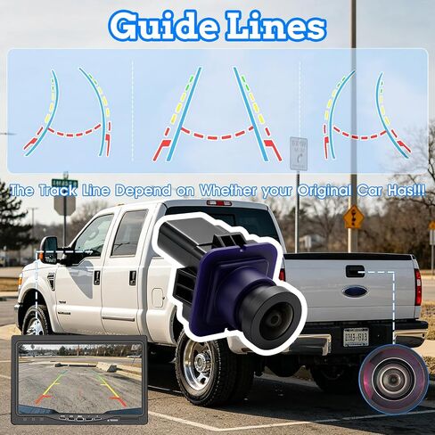 Rear View Backup Reverse Camera Compatible with Ford F250 F350 F450 F550 Super Duty 2013 2014, Safety Parking Back Up Assist Camera Replace Number EC3Z-19G490-A in Kuwait