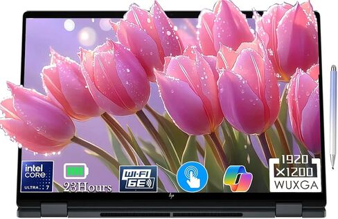 HP Envy 2-in-1 Laptop, OmniBook X Flip 16" FHD+ Touch Copilot+ PC, Intel Core Ultra 7 256V, Intel Arc 140V (8GB), 23H Battery, Win 11, Eclipse Gray, W/Stylus Pen (Win11 Home, 16GB | 2TB SSD) in Kuwait