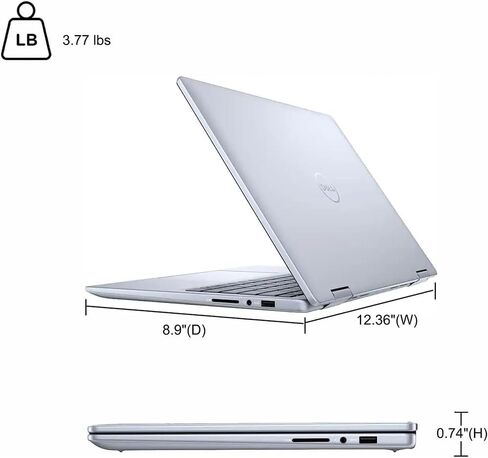 Dell Inspiron 14 7445 2-in-1 Laptop 14" WUXGA Comfortview Touch AMD 6-core Ryzen 5 8640HS (>i7-1355U) 32GB DDR5 2TB SSD Backlit for Designer Business Professional Work Win11Pro in Kuwait