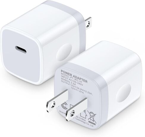 A15 A16 A17 5G Type C Charger Fast Charging Block,2Pack 20W USB C Power Adapter Android Phone Wall Charger Block for Samsung Galaxy S26/S25 Edge/S24 Ultra/S23/A25/A54/A14/A13/S22/S21/S20/iPhone 16/15 in Saudi Arabia