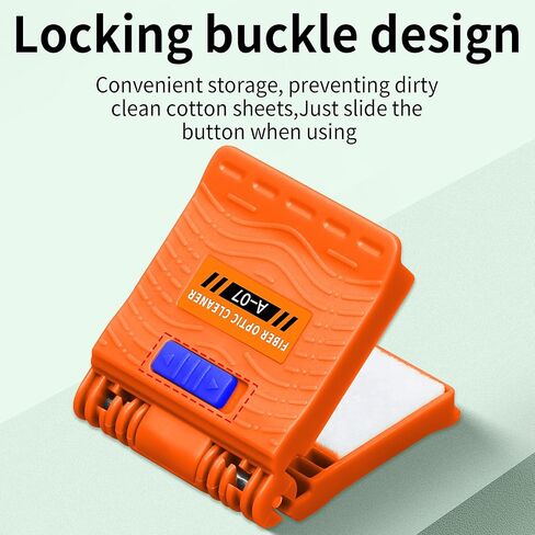 A-07 1PCS Equipped with 10 Replacement cores Fiber Optic Cleaning Wipe dust-Free Paper Fiber Optic Cleaning Tool Optical Cable end Connector Cleaner Wiping Clip (1PCS) in Kuwait