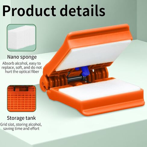 A-07 1PCS Equipped with 10 Replacement cores Fiber Optic Cleaning Wipe dust-Free Paper Fiber Optic Cleaning Tool Optical Cable end Connector Cleaner Wiping Clip (1PCS) in Kuwait