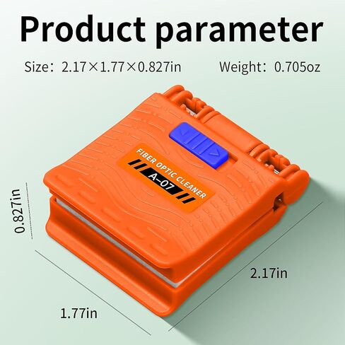 A-07 1PCS Equipped with 10 Replacement cores Fiber Optic Cleaning Wipe dust-Free Paper Fiber Optic Cleaning Tool Optical Cable end Connector Cleaner Wiping Clip (1PCS) in Kuwait