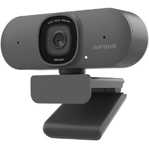 NUROUM V15AF 2K Webcam for PC, 1080P 60fps Autofocus HD Webcam with Dual Noise Cancelling Microphone, 75° FOV&Light Correction, USB Web Camera Plug&Play for Zoom/Teams,Grey in Saudi Arabia