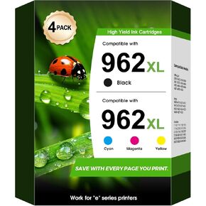 962XL Ink Cartridges Combo Pack Compatible for HP 962 XL 9015e 9010 4 Pack in Kuwait