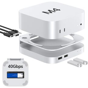 Mac mini M4/M4 Pro,M5 Pro,M6, 40Gbps Dock Station with NVMe SSD Enclosure in Kuwait