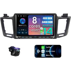Upgraded Android 14 8 Core 4+64G Car Radio Stereo for Toyota RAV4 2013-2018 in Kuwait