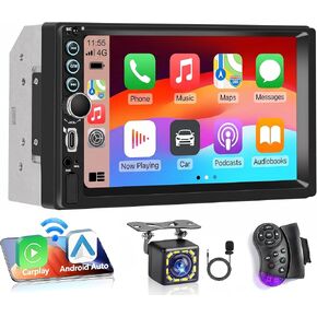 7’’ Wireless Double Din Car Stereo Carplay Android Auto in Kuwait