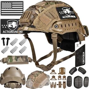 ACTIONUNION Airsoft Helmet Pro with Counterweight and Cover for Paintball in Kuwait