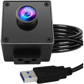ELP 5mp 60fps Global Shutter USB3.0 Camera Wide Angle 110degree Webcam for Computer Mini UVC USB3.0/2.0 PC Camera High Speed Lightburn Cameras for Laser (110degree no Distortion Lens) in Kuwait
