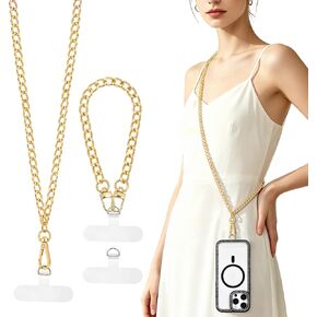 Phone Chain Crossbody & Wrist Lanyard Anti Thef Metal Cell Phone Strap in Kuwait