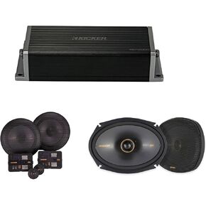 KICKER KS Component and 6x9 Speakers with KEY200.4 DSP Amp in Kuwait