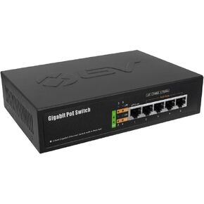 BV-Tech 6-Port PoE+ Switch (4 Gigabit PoE+ Ports, 2 Gigabit Uplink), 60W in Saudi Arabia