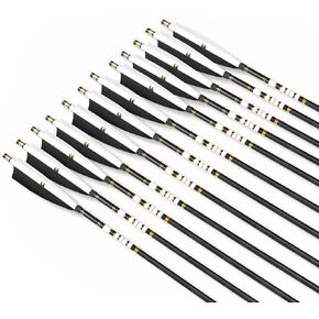 PMZ Archery 31" Mix Carbon Arrow 6pcs 12pcs for Hunting Recurve Bow in Saudi Arabia
