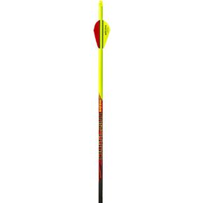Black Eagle Outlaw Fletched Crested Arrows - .005" 6 Pack - 300 - Flourescent Yellow Crested in Kuwait