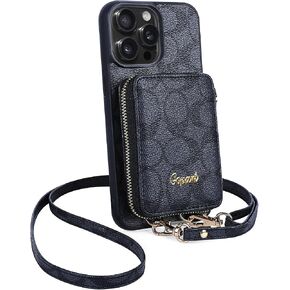 Phone Shell Wallet Case for iPhone 16 Pro Max with Kickstand Card Slots and Cash Holder Back Flip for 16 Pro Max 6.9 inch-Khaki in Kuwait