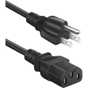 Computer PC Power Cord for Dell OptiPlex Alienware XPS HP Elite Pavilion Envy Acer IdeaCentre MSI iMac Tower Desktop All in One Gaming AIO, Universal 3 Prong Cable 6 Ft in Kuwait