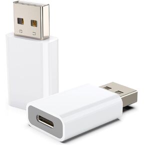 LMUBOY USB to USB-C Adapter, USB-C Female to USB-A Male Converter Pack-2 in Kuwait