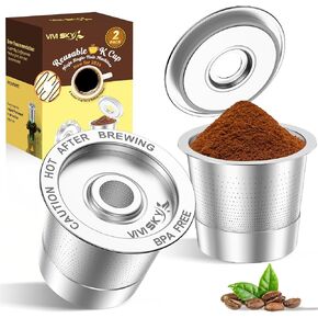 VIVI SKY Ninja Reusable Coffee Pod: 2 Pack for Ninja DualBrew Pro 3-Hole in Saudi Arabia