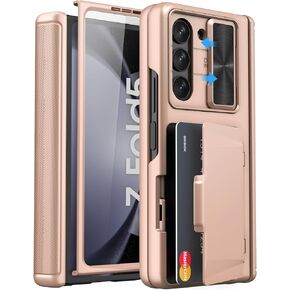 for Samsung Galaxy Z Fold 5 Case, Card Holder & S Pen Holder, Blue in Saudi Arabia