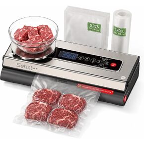 Vacuum Sealer for Food with Built-In Food Scale, 90 kPa Suction in Kuwait