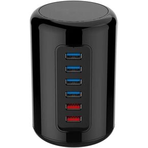 USB 3.0 HUB with Power Adapter Fast Charger Hub Desk Splitter Rj45 Ethernet Expander Computer Accessories for Pro in Kuwait