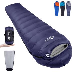 Down Mummy Sleeping Bag for Adults, 600 Fill Power Backpacking in Kuwait