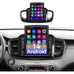 Android 14 Car Stereo Radio Head Unit Compatible with Kia Sorento 2016 2017 2018 2019 2020 9.7" Touch Screen Audio Receiver with CarPlay & Android Auto GPS WiFi Buletooth Back Camera FM GPS 2+64G in Kuwait
