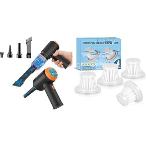 Meudeen Air Duster - 4 Pack Vacuum Cleaner Original Filter in Saudi Arabia