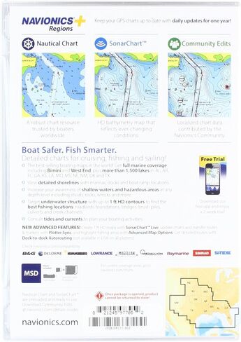 Navionics Plus Regions South Marine and Lake Charts on SD/MSD in Kuwait