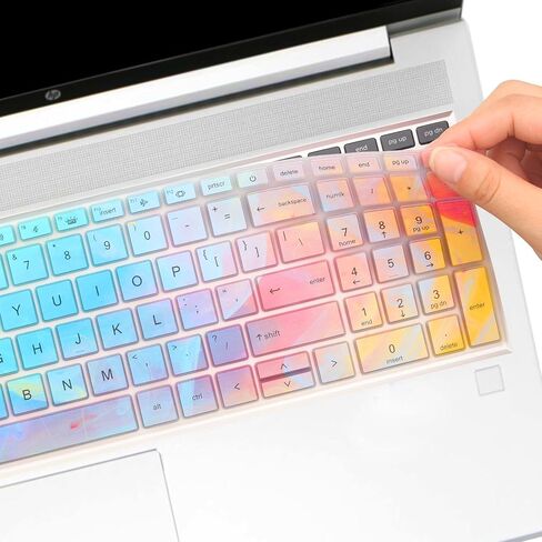 HP Elitebook 650/655 G8-G10 Silicone Keyboard Cover - 15.6 Inch, Colorful in Saudi Arabia