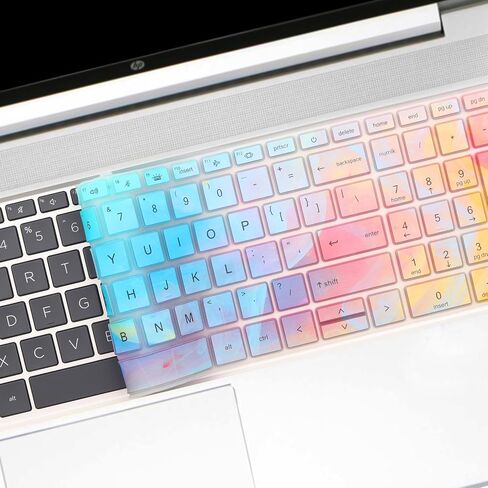 HP Elitebook 650/655 G8-G10 Silicone Keyboard Cover - 15.6 Inch, Colorful in Saudi Arabia