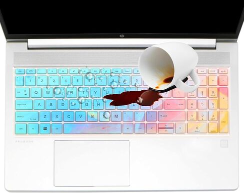 HP Elitebook 650/655 G8-G10 Silicone Keyboard Cover - 15.6 Inch, Colorful in Saudi Arabia