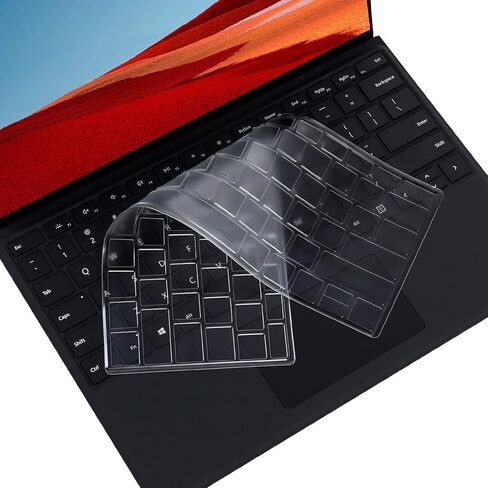Ultra Thin Transparency Keyboard Cover Protector Skin for 13-Inch 2024+ Microsoft Surface Pro 11, 2021~2024+ Surface Pro 8/9/10 13", 2021 Version Microsoft Surface Pro X 13“,US Keyboard in Kuwait