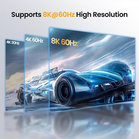 avedio links 8K HDMI2.1 Switch with Remote 5x1, 5 in 1 Out HDMI Splitter with Remote, Auto Switch HDMI Selector Box Support 4K@60Hz, HDCP2.3, HDR, 3D, for PS5, Xbox, Fire Stick, Blu-ray, HDTV in Kuwait