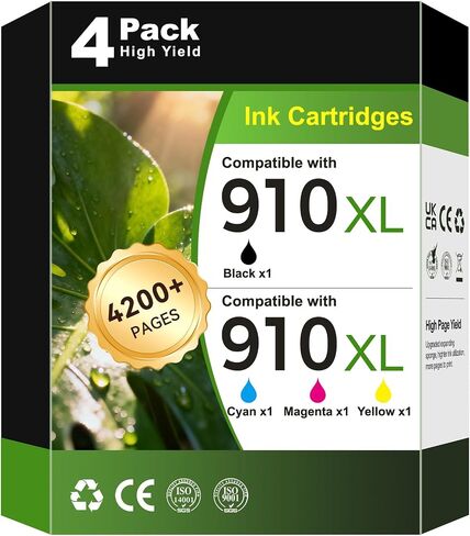 910 910XL Ink Cartridges Combo Pack Compatible for HP 910 Ink 8025e 4 PACK in Saudi Arabia